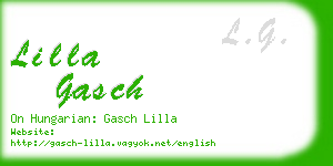 lilla gasch business card